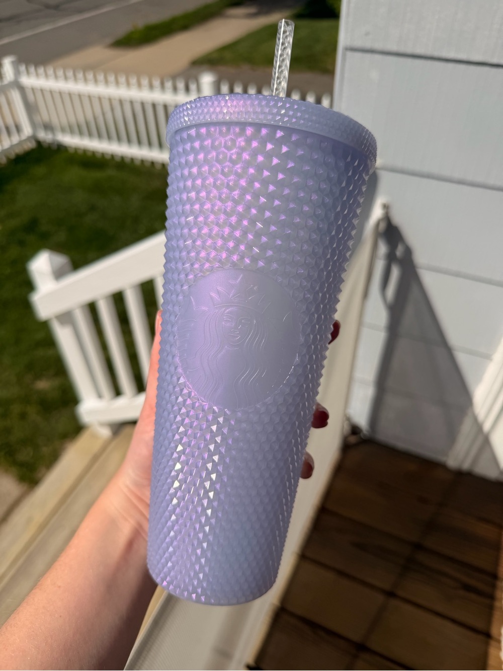 Starbucks Iridescent Lavender Studded Tumbler